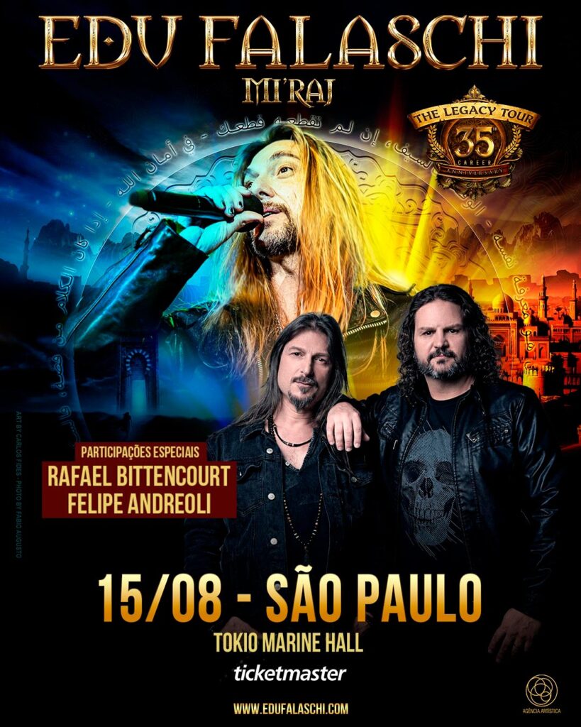 Edu Falaschi com Rafael e Felipe